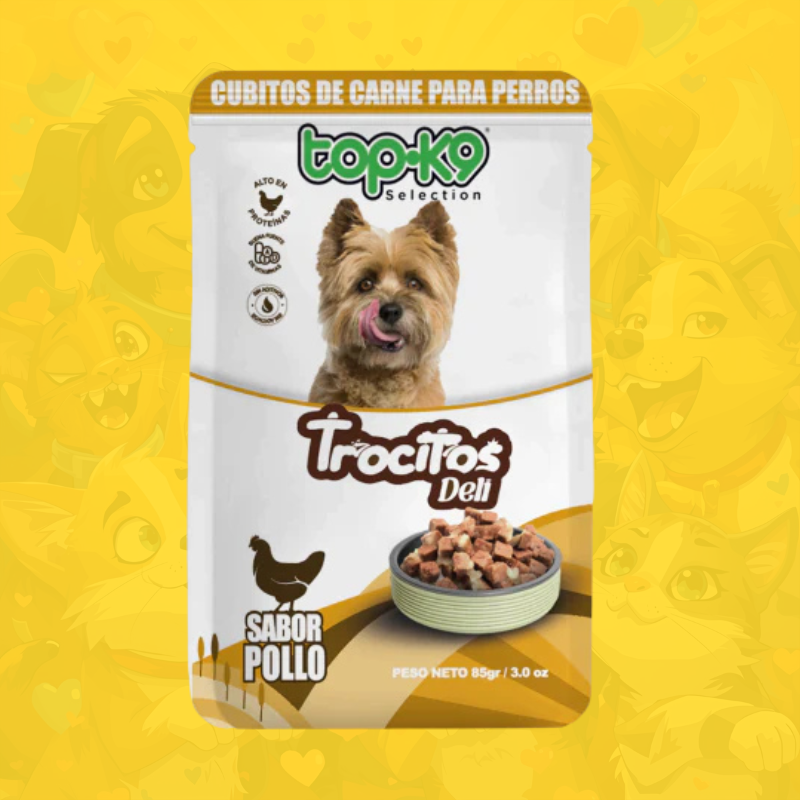 Sachet topk9 trocitos deli adulto
