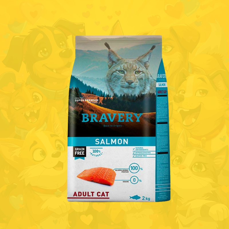 Bravery gato adulto sabor salmón