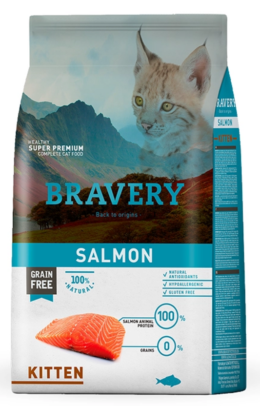 bravery salmón kitten 2kg