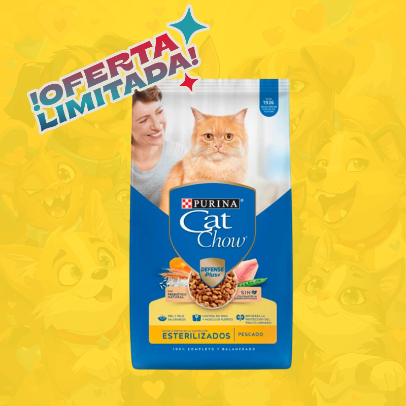 Purina cat chow gatos esterilizados 8kg