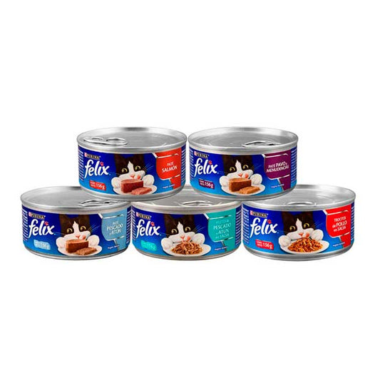 Lata de pate humedo felix